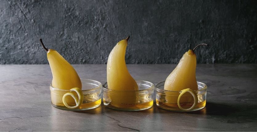 Pears in Wine